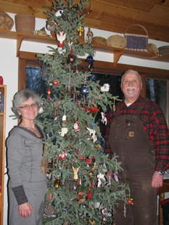 Art and Damaris with their decorated 2012 Christmas Tree
